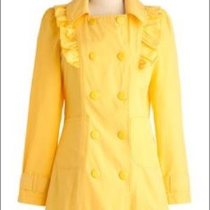 Beautiful Yellow Tulle Raincoat Size S